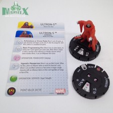 Heroclix Age of Ultron OP set Ultron-5 041a / 041b Rare figure w/card