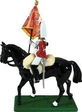 Britains 41076, Life Guard Standard Bearer, mounted mint in clamshell