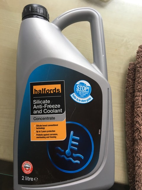 Halfords Silicate Anti-freeze Concentrate Coolant 2l Collection Only ...