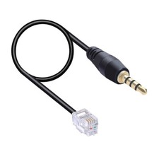 Headset Male to RJ9 Audio Cable for Amplifiers Bluetooth Headset (3.5M-RJ9M)0.8m