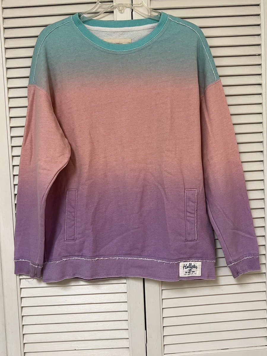 Oversized Hoodies Hollister Pink Ombre Hoodie Mens Sweatshirts