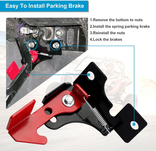 Parking Brake - Spring Parking Brake Accessories Kit Compatible with Polaris Rzr - Picture 5 of 12