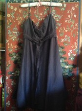 STUNNING LADIES MONSOON DRESS SIZE 12, FULLY LINED, STRAPPY, SILK MIX, BURGUNDY.