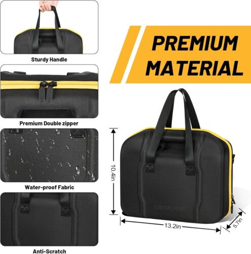 Custodia rigida compressore aria compatibile con gonfiatore pneumatici DEWALT 20V MAX DCC020IB - Foto 3 di 6
