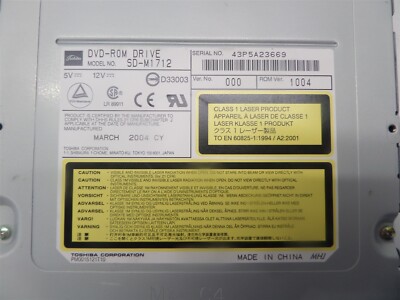 Vintage Toshiba SD-M1712 5.25