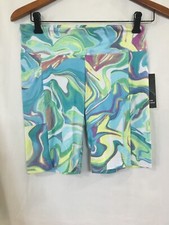 New No Boundaries Juniors Women's Biker Shorts Swirl S,M