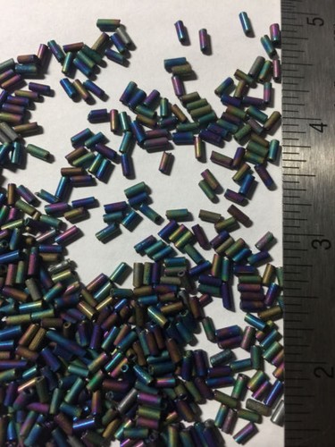 Vintage 5mm Bugle Beads sz 2 35 Grams - Picture 65 of 96