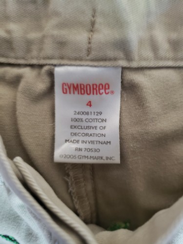 Gymboree Prep Club Girl size 4 Khaki Pants EUC Turtles - Picture 3 of 5