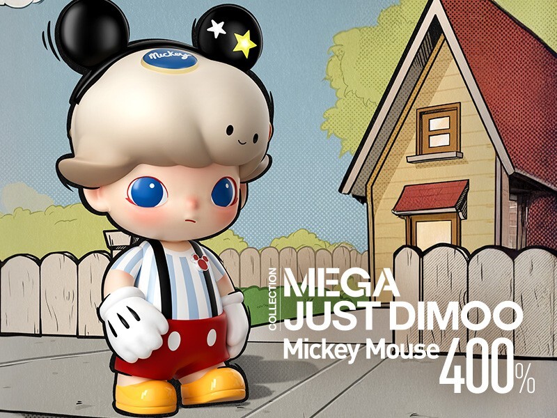 【2BOX】MEGA JUST DIMOO 400% Mickey Mouse MEGA JUST DIMOO 400% Mickey Mouse - POP MART (United States)