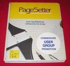 PageSetter Commodore User Group Promotion for Amiga 500 1000 5000 Computer NEW