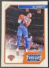 2019-20 RJ Barrett Panini Chronicles Threads NBA Basketball Rookie Card RC #90