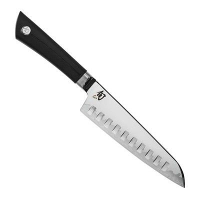Shun Sora Hollow Ground Santoku 7'' Knife, TPE Polymer Handle, VB0718