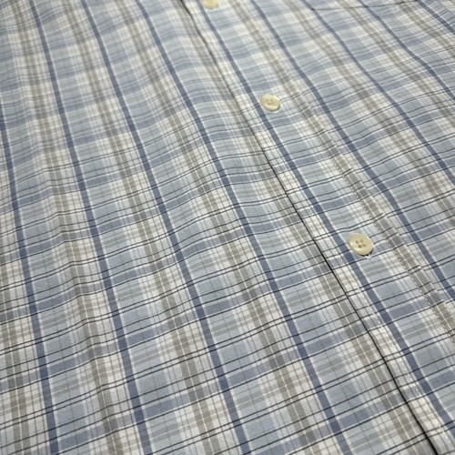 Hombre TIMBERLAND Manga Corta Algodón Azul Cuadros Camisa Informal XL - Imagen 6 de 12
