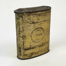 Justrite Carbide Coal Miners Flask Slide Top Vintage Made In USA