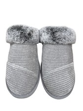 TOMS Valerie Gray Rib Knit Slippers Women  s Size 7 - NEW NWOB
