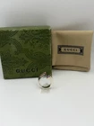 Gucci Sterling Silver Amethyst Twist Vintage Ring Size L - Genuine - Repolished