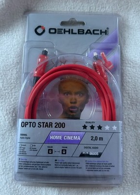 Oehlbach Opto Star 200 rot 2 Meter  66005 Toslink - optisches Kabel