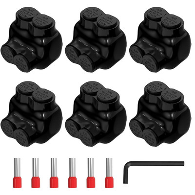 2 Port Insulated Multi Tap Connector 1/0-14 AWG Aluminum to Copper Wire Connecto