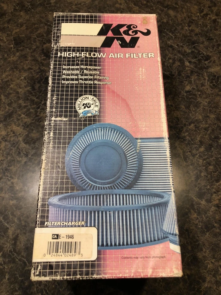 Filtro de aire de repuesto K&N E-1946 para Ford Powerstroke 1994-1997 nos F250 F350 Foto 3 de 4