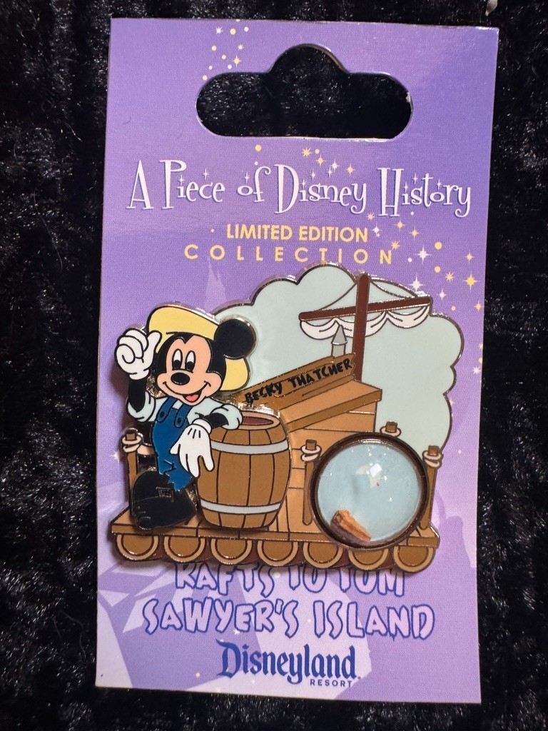 LE 1000 Disney DLR Piece of Disney History Becky Thatcher Rafts Pin 2009