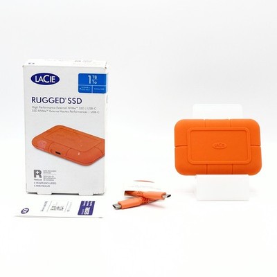 LaCie Rugged SSD 1TB 1050MB/s Externe NVMe Festplatte 100% Zustand GETESTET NEU