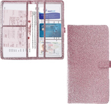 Kewucn Car Registration and Insurance Holder, Leather Auto Glove Box Organizer w