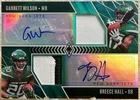 2022 Panini Phoenix Garrett Wilson Breece Hall Rookie Dual Patch Autos /25 RC