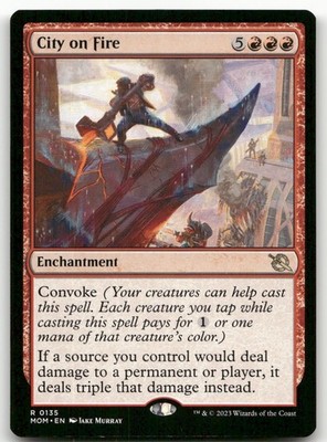 City on Fire #135 (NM) March of the Machine MOM Magic MTG