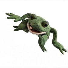 Folkmanis Folktails Green Frog Hand Puppet Plush 7" Stuffed Toad Tree Zoo Animal