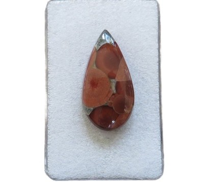 Peanut Obsidian Cabochon 29,5x15,3  mm 18 ct. Nr. U34111