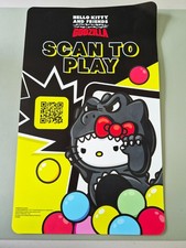 McDonald s Hello Kitty Godzilla Happy Meal Store Display Scan to Play Poster
