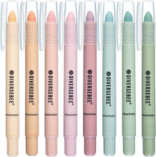 Bible Highlighters and Pens No Bleed, 8 Pack Assorted Colors Gel Highlighters Se