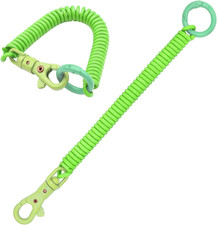 Spiral Coil Spring Keychain, Anti-Lost Key Chain Holder Lanyard Cord with Lobste