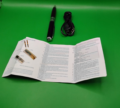 High-definition Pen , Audio/Video Recording, USB, Black/Silver Tested
