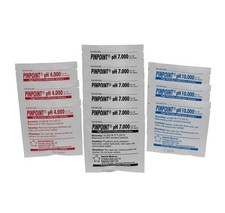   High-Precision pH Calibration Fluids Kit pH Buffer Solution , 12 Piece Set...