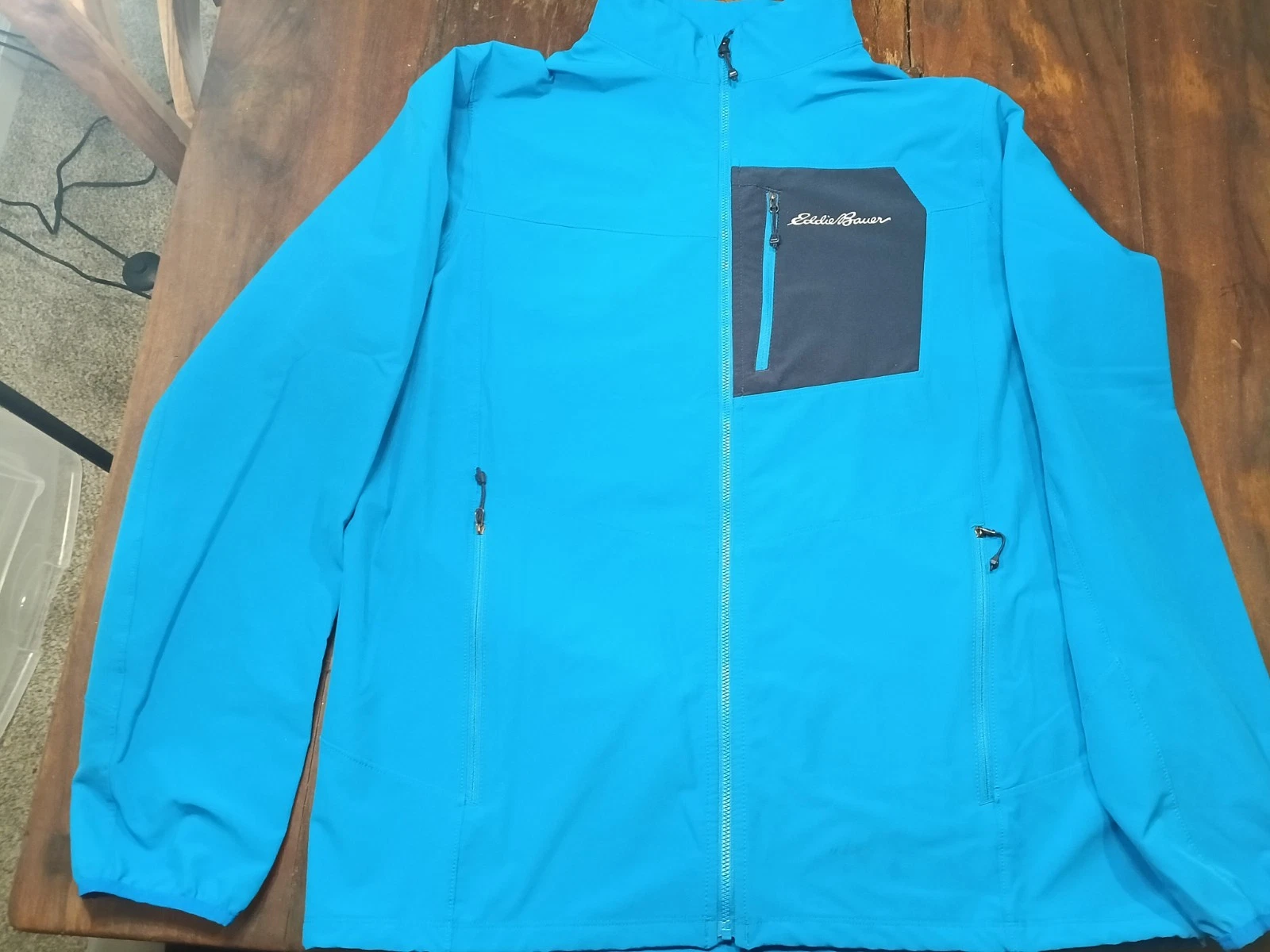 Eddie Bauer First Ascent Men's Size XL Tall Soft Shell Jacket Blue