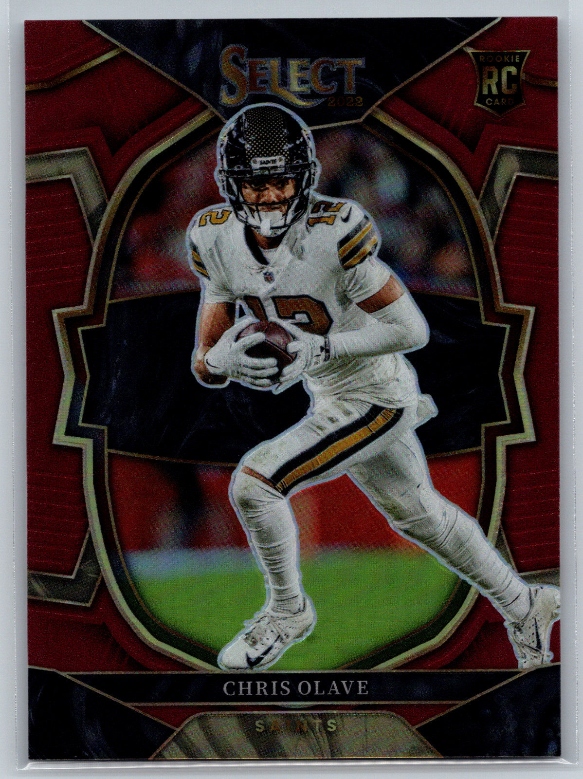 Chris Olave 2022 Panini Select Maroon Prizm Rookie /149 #30 New Orleans Saints