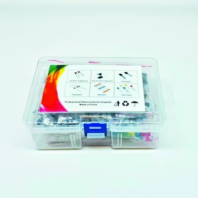 1400pcs Electronics Repair Kit: Resistors Caps LEDs Diodes Ceramic Parts