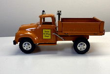 Vintage Tonka 1957 State Hi-Way Dept Orange Hydraulic Drop Side Dump Truck NICE 