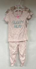 Betsey Johnson Baby Pajamas 18 Month Pack Of 2 Pink  Sleepy Head  18M