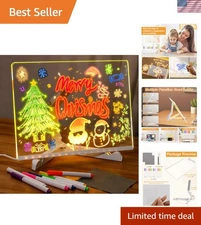 Lumiboard LED Note Board with Light - Dry Erase Acrylic Lighted Message Board