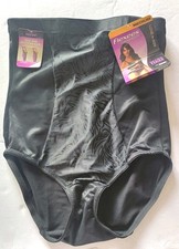 Maidenform Flexees Shapewear Size Medium Black High Waist Brief Ultra Firm
