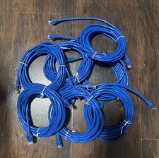 Lot of 7 CAT6 Patch Cable Rj45 Ethernet Network 15ft