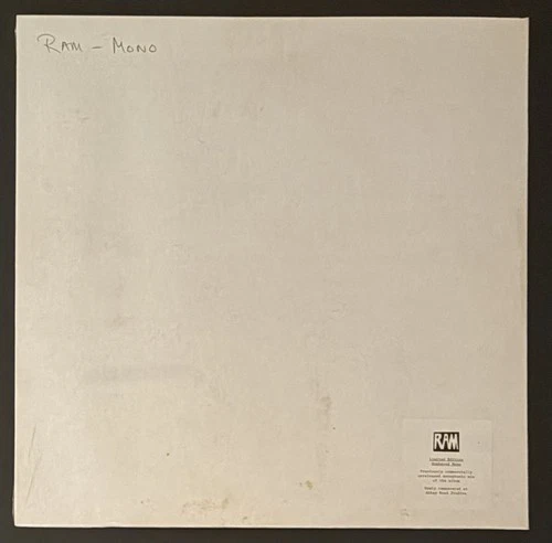 Paul McCartney RAM Brand New Sealed Ltd. Ed. Numbered Mono Vinyl LP UK Import