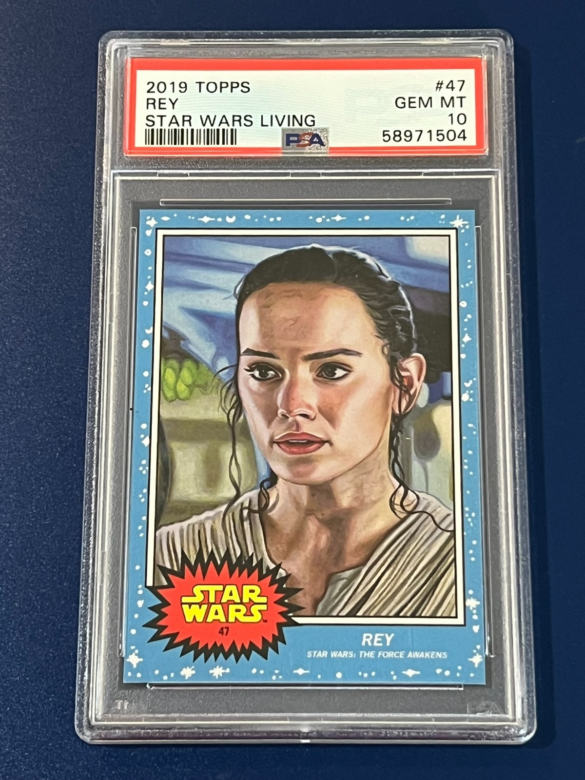 2019 Topps Star Wars Living #47 Rey PSA 10 Gem Mint 1504