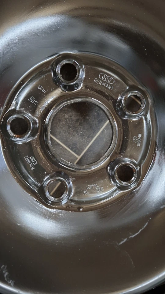 4x Stahlfelgen 9535 o. 9702 VW, Seat, Skoda, Audi 6Jx16H2 5x112 ET50 8P0601027 - Bild 2 von 2