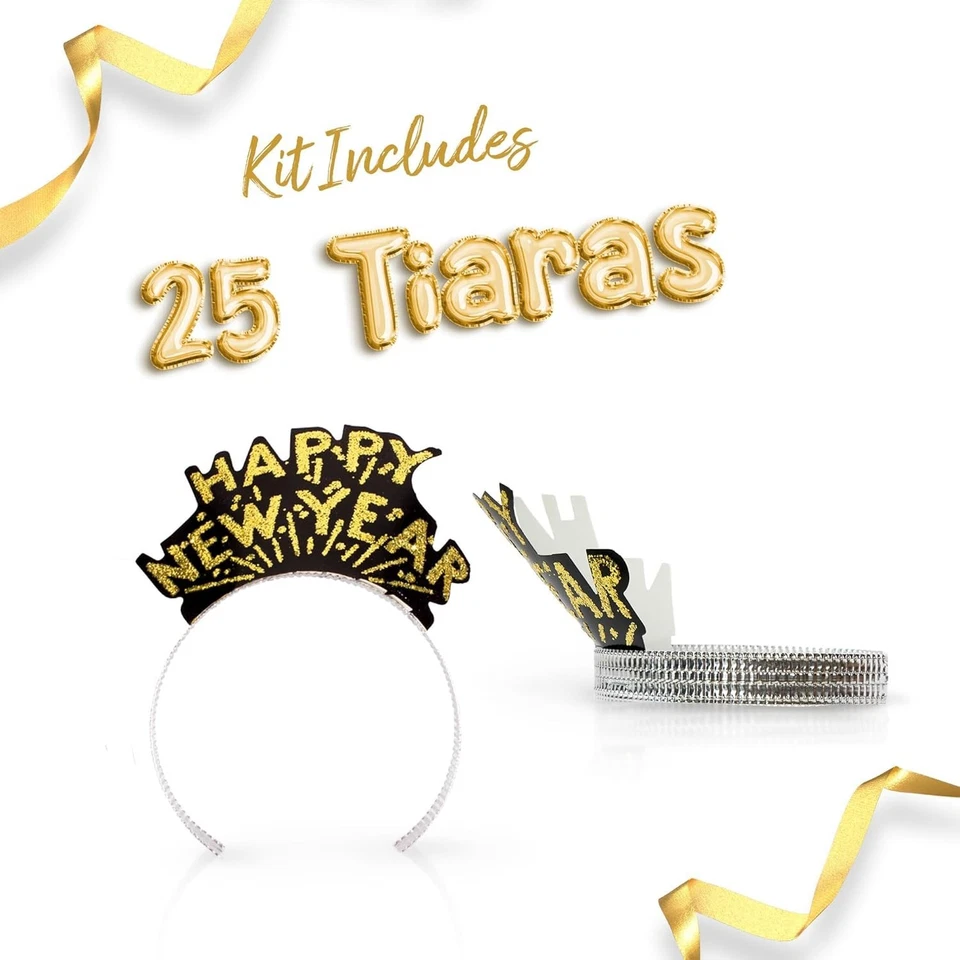 Nuevo kit de fiesta negro y dorado 250 piezas para 50 invitados Foto 4 de 4