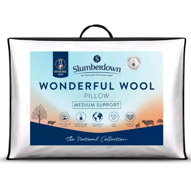 Slumberdown Wonderful Wool Medium Support Pillow