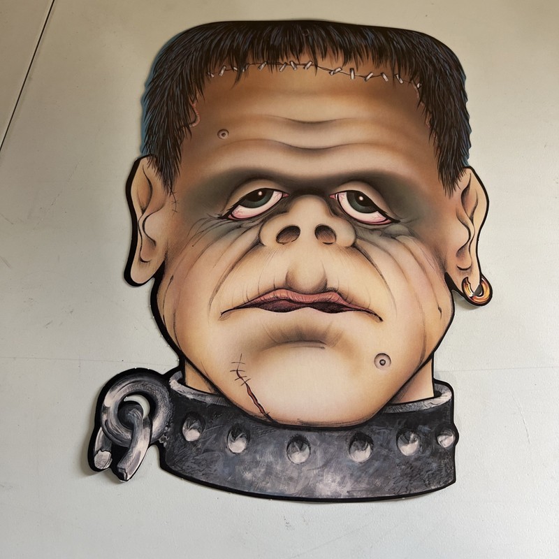 Vintage Beistle Frankenstein Monster Large 15” Cut Out Two Sided 1980's New