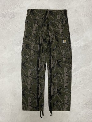 RARE Carhartt Cargo Pants Camouflage Tree Forest 32 Size Multi